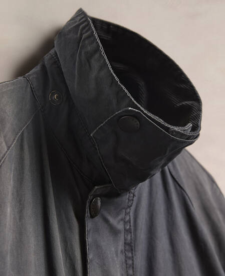 Barbour Re-Loved Men's Ashby Waxed Jacket - Size S Navy