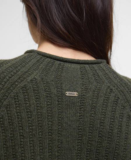 Bamburgh Crew Neck Jumper Olive