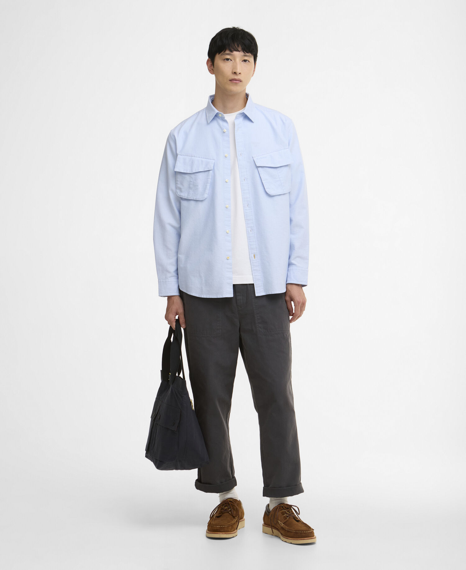 Camicia oversize Arnour Oxford Jungle Sky