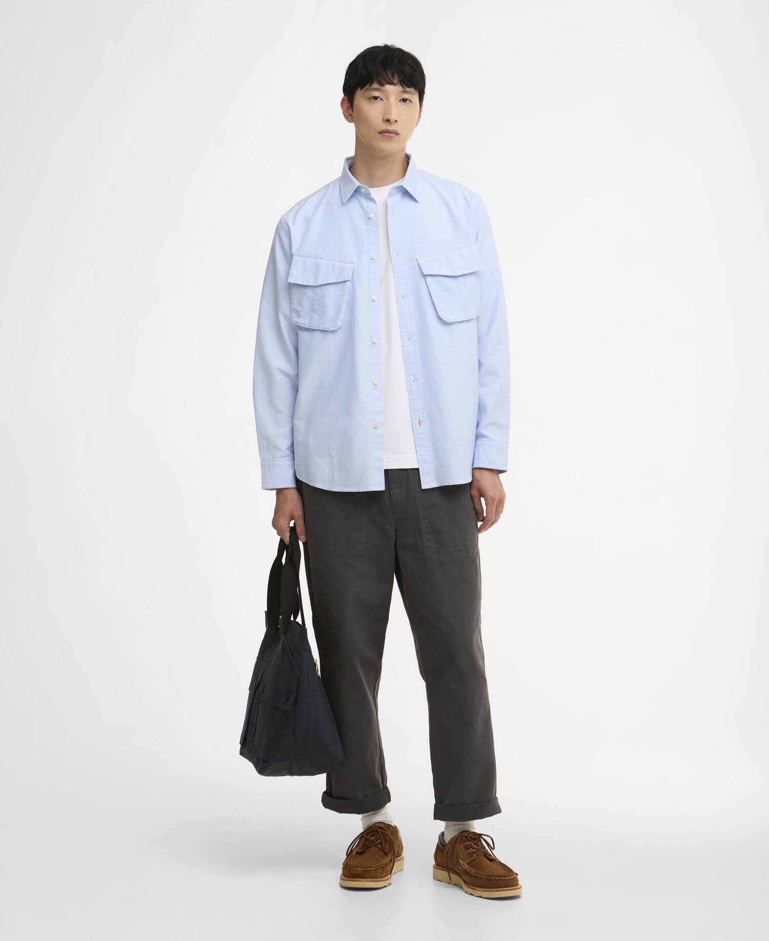 Camicia oversize Arnour Oxford Jungle Sky image number 1