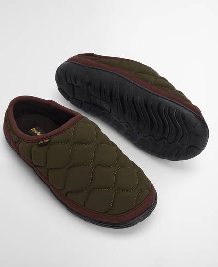 Outdale Slippers Olive/Brown