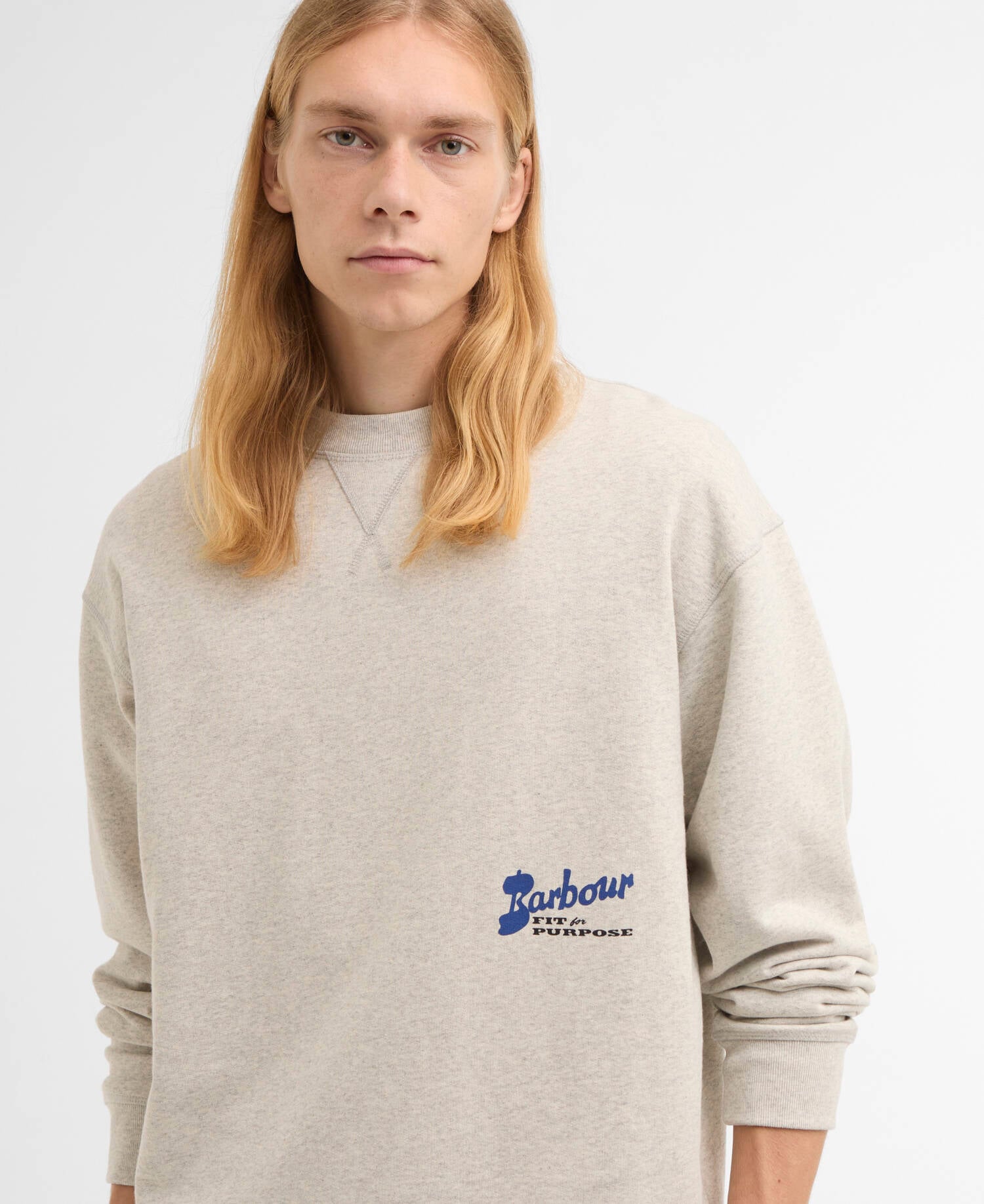 Blythe Crew Neck Jumper Neutral Marl image number 3