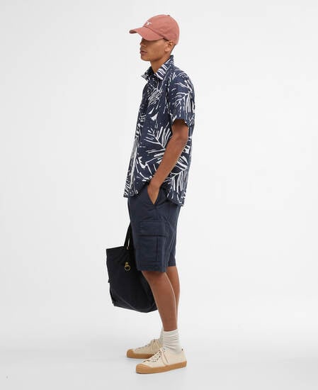 Edenwood Printed Shirt Navy