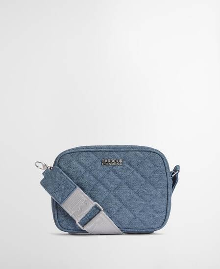 Denim Quilted Sloane Crossbody Bag Light Denim