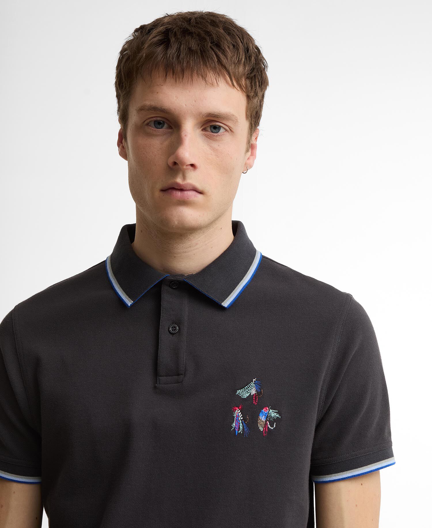 Paul Smith Loves Barbour Lure Polo Shirt Dark Navy