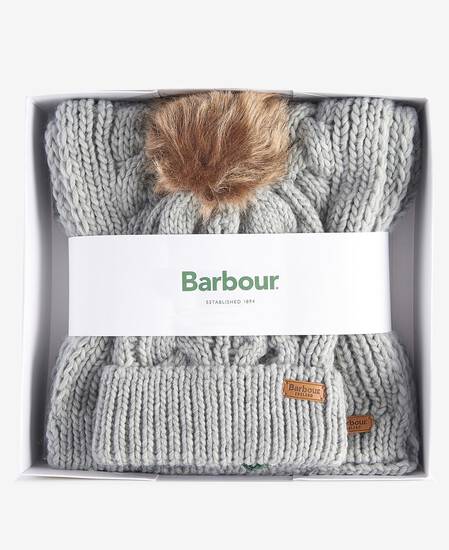Penshaw Beanie & Scarf Gift Set Classic Grey