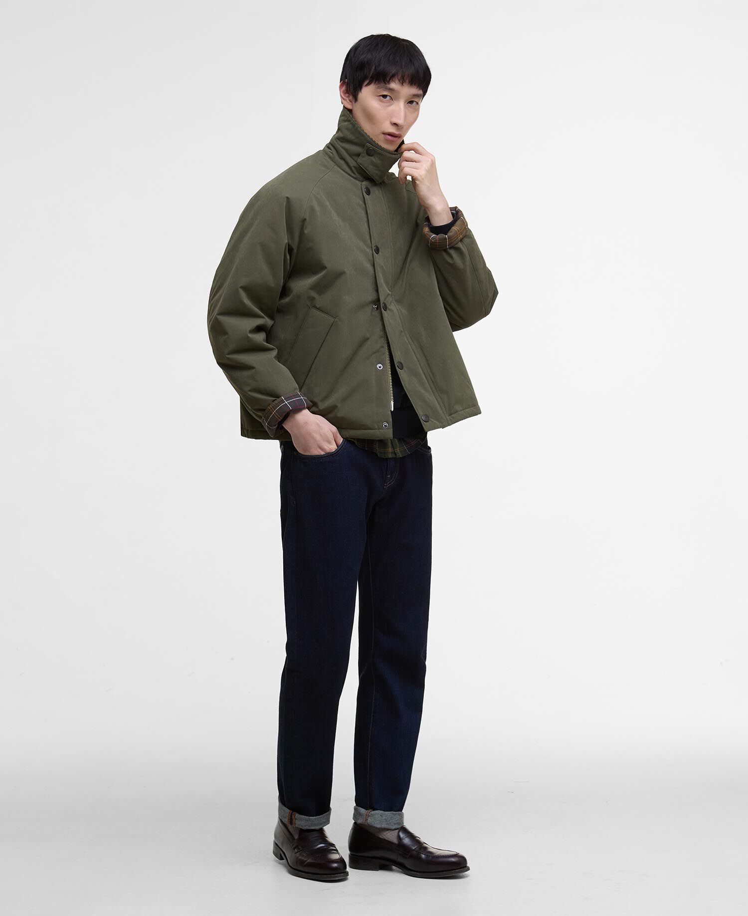 カ*ズ様 Barbour TRANSPORT JACKET オリーブ Buy online Barbour Transport Oversized Waxed Jacket Olive