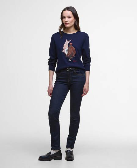Homeswood Crew Neck Jumper Navy
