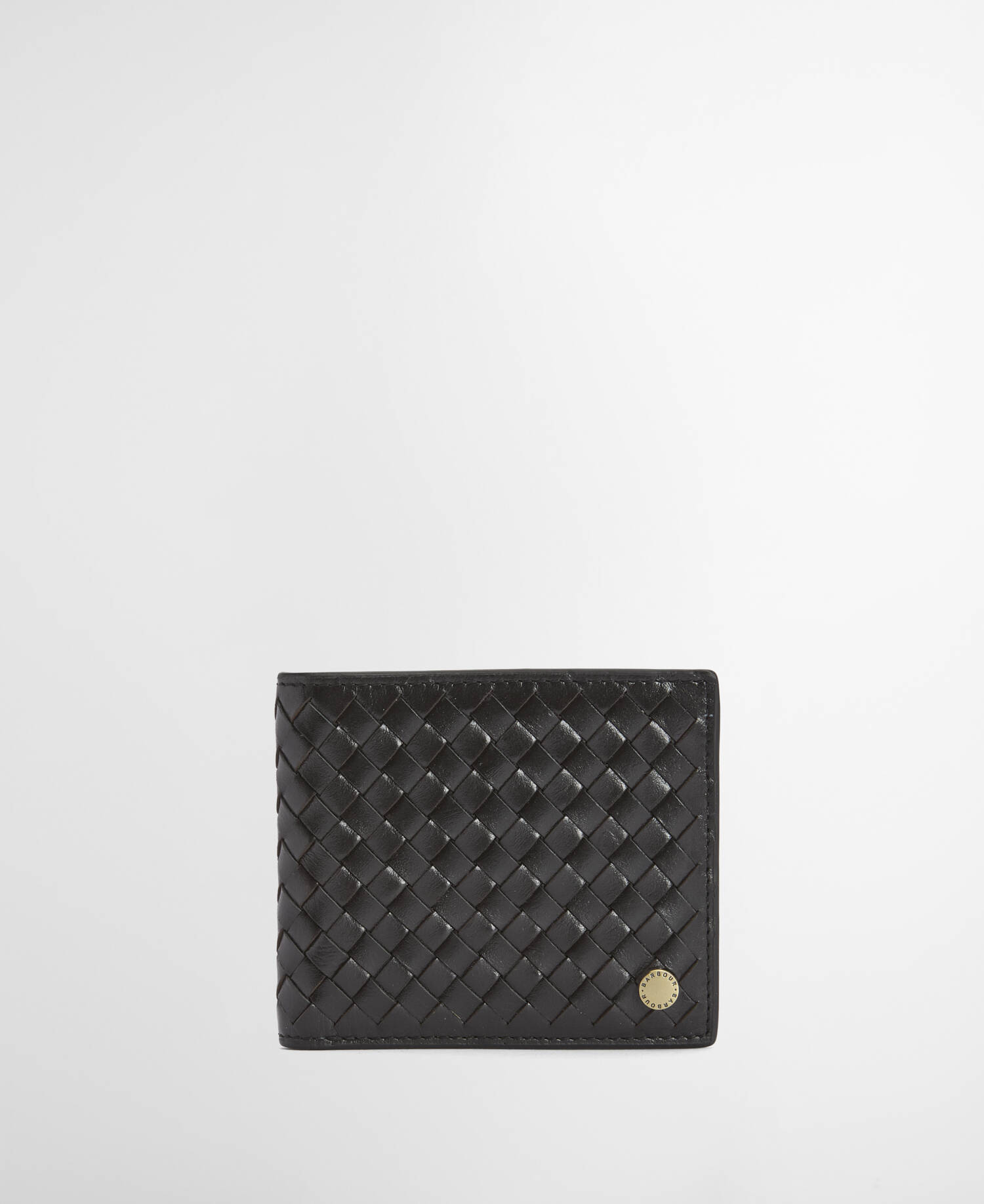 Farne Woven Leather Wallet Black image number 0