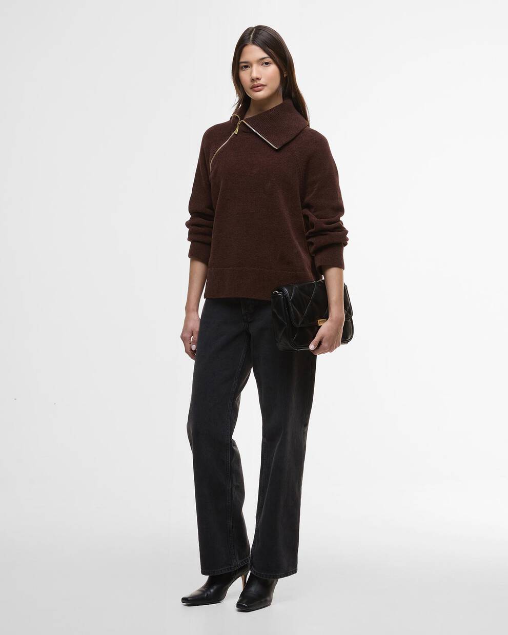 Saskia Funnel-Neck Jumper