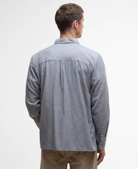 Sealane Relaxed Long-Sleeved Shirt Grey Marl