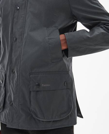 Ashby Waxed Jacket Grey-Classic