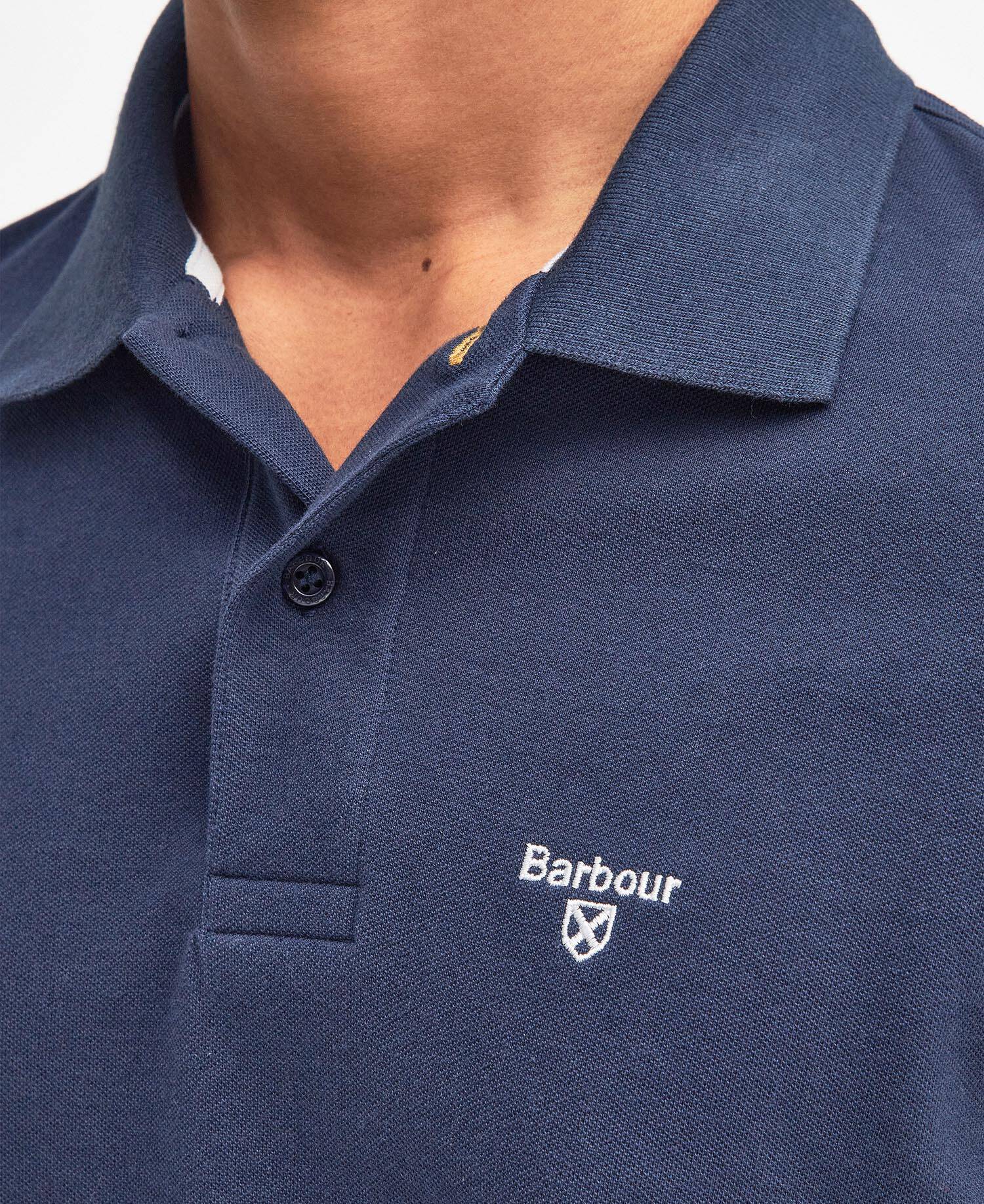 Lightweight Sports Short-Sleeved Polo Shirt New Navy image number 4