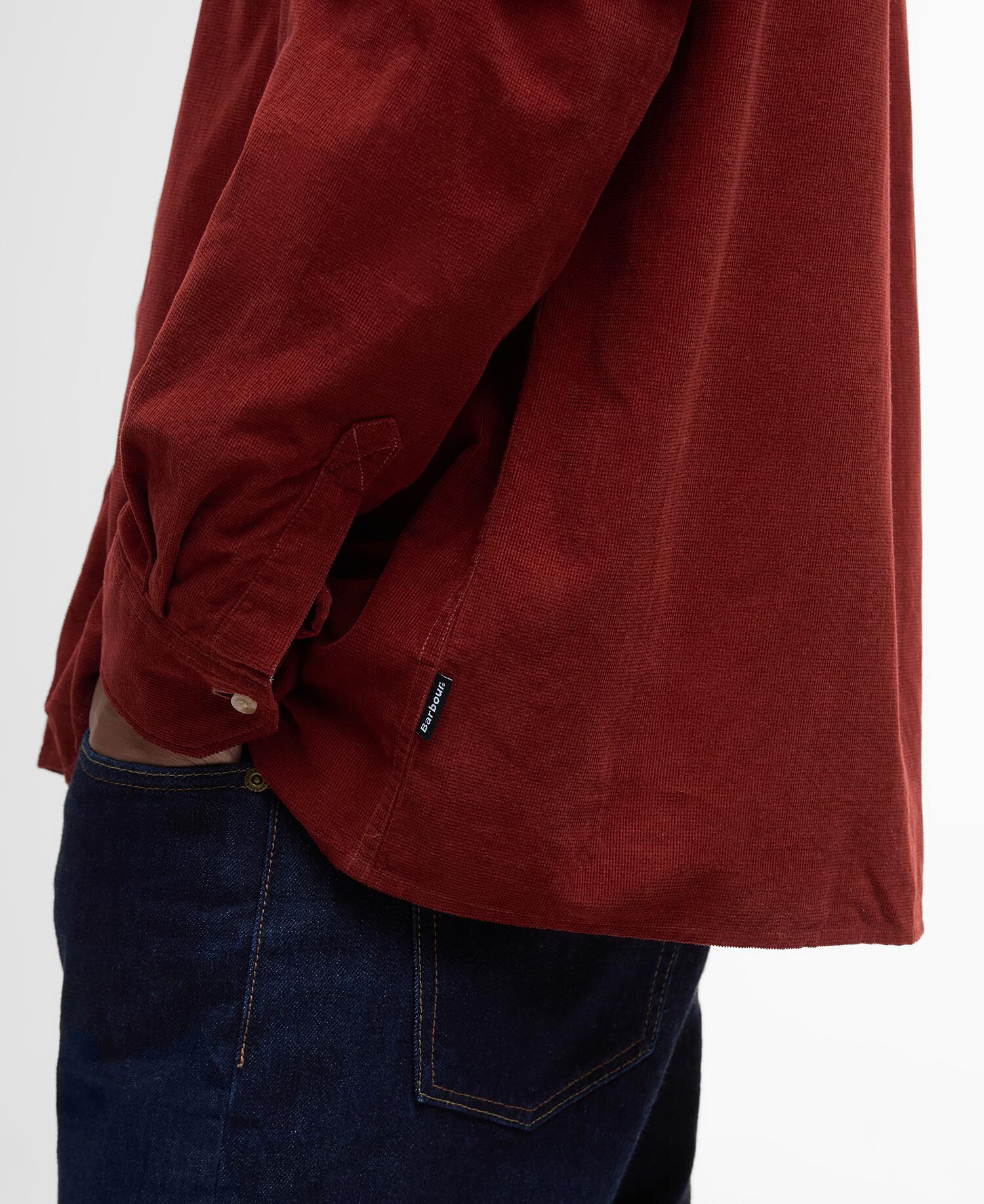 Haltcliff Cord Relaxed Shirt Fired Brick