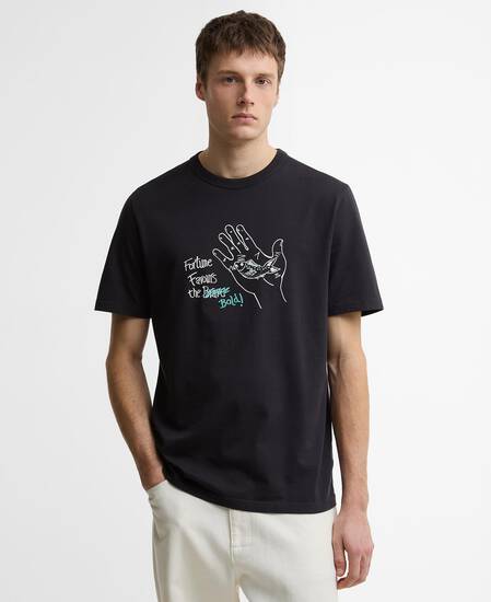 Paul Smith Loves Barbour Fortune Fish Graphic T-Shirt Dark Navy