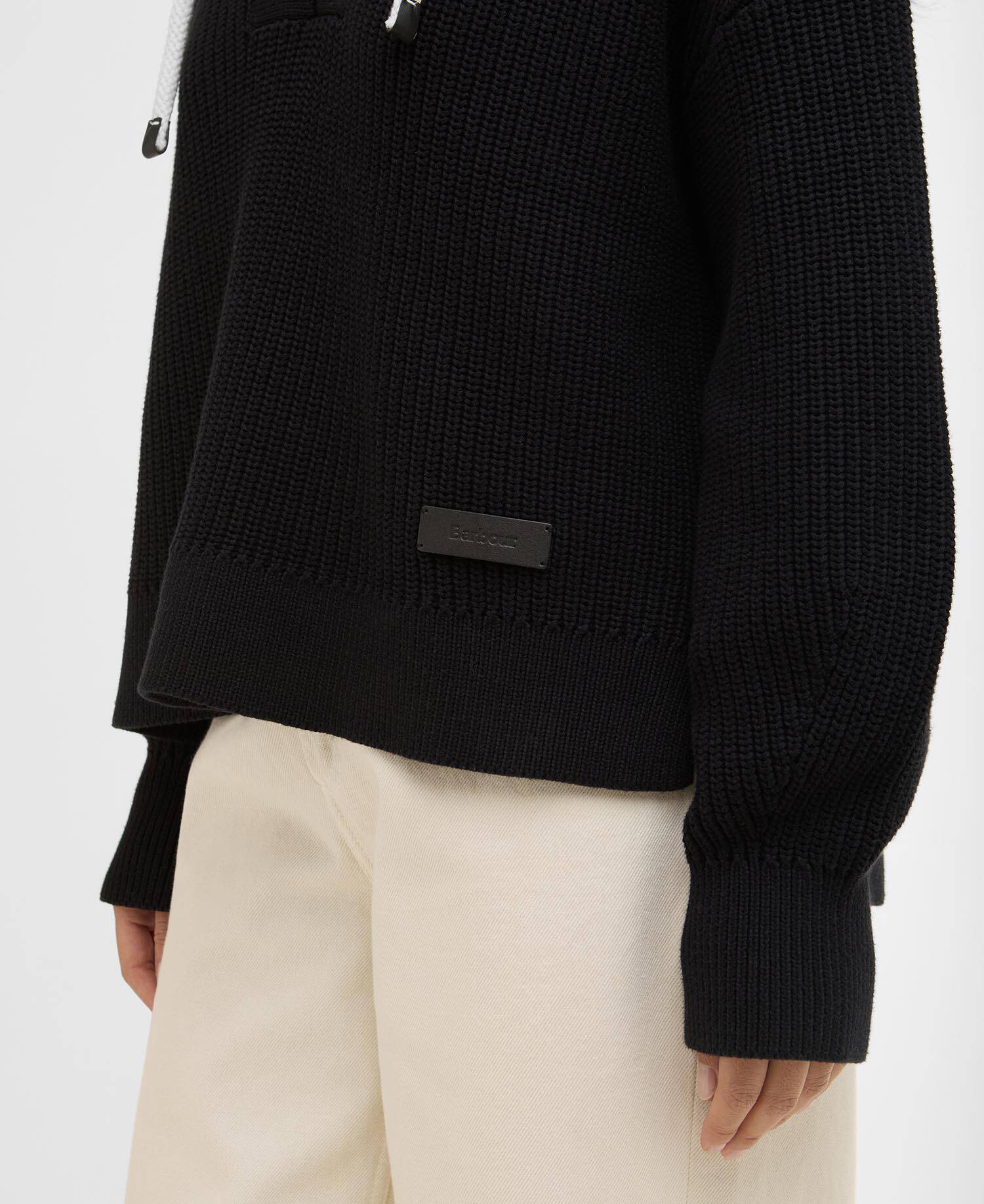 Daya Knitted Hoodie Black image number 3
