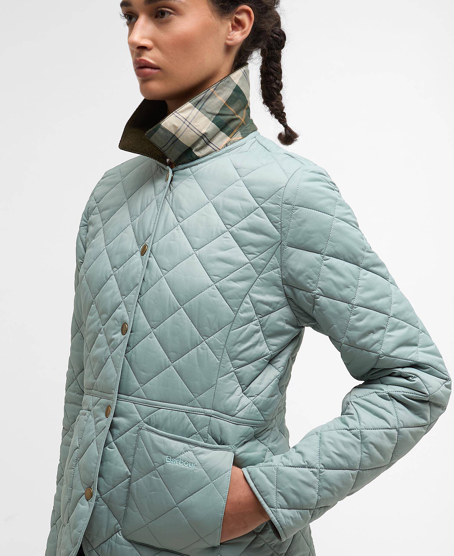 Deveron Quilted Jacket Blue Sage/Olive image number 3
