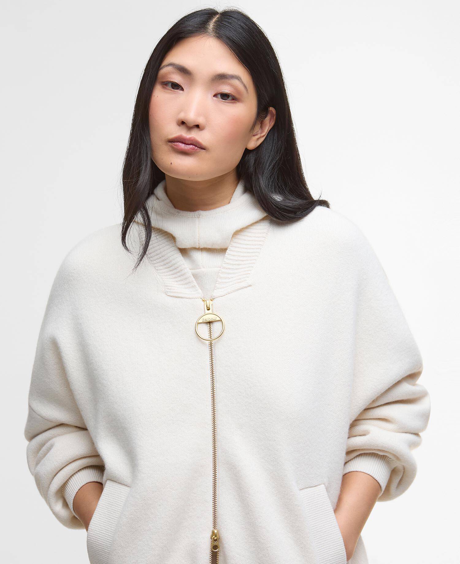 Milda Knitted Bomber Jacket image number 3