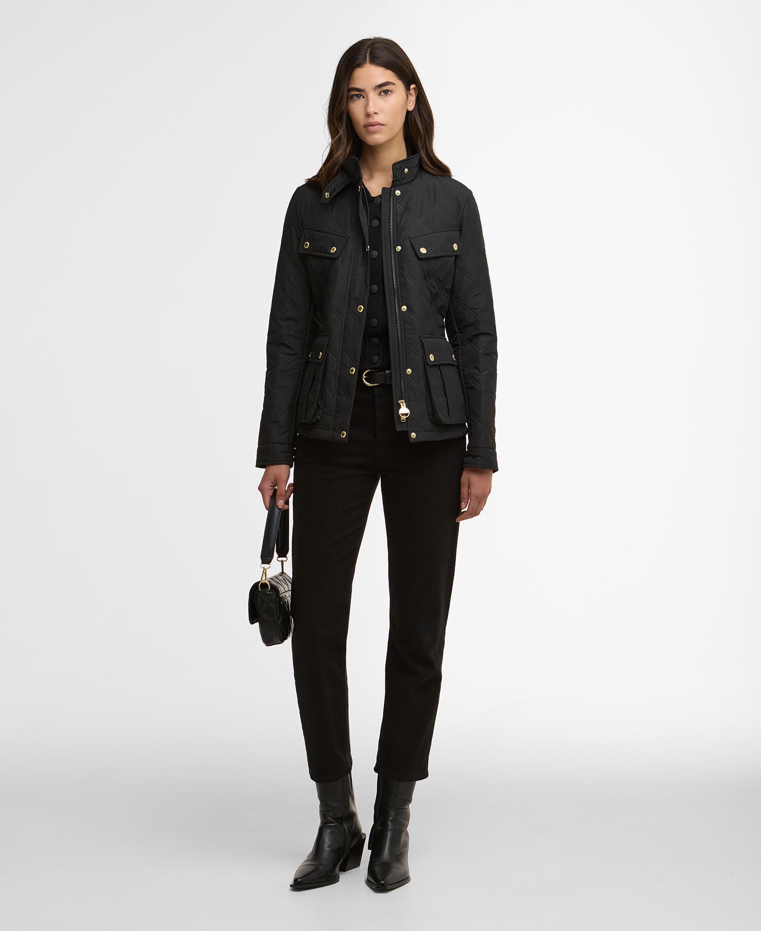 Steppjacke Halsey Black/Black