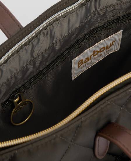 Quilted Tote Bag Olive