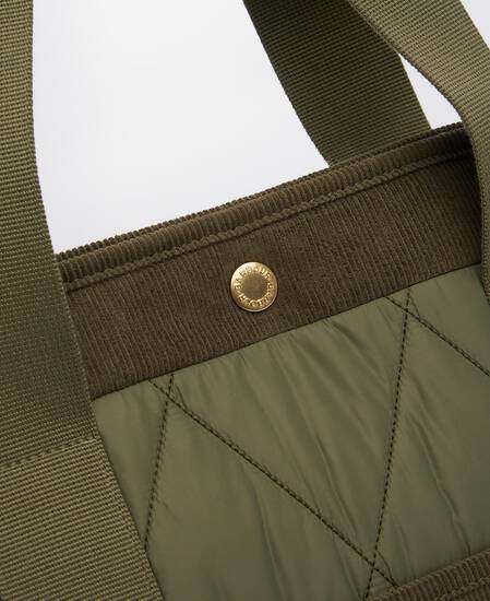 Healy Quilted Tote Bag Olive