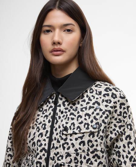 Warlock Printed Casual Jacket Jasmine Leopard Print