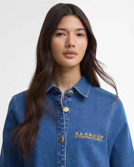Seren Oversized Denim Shirt Denim Blue
