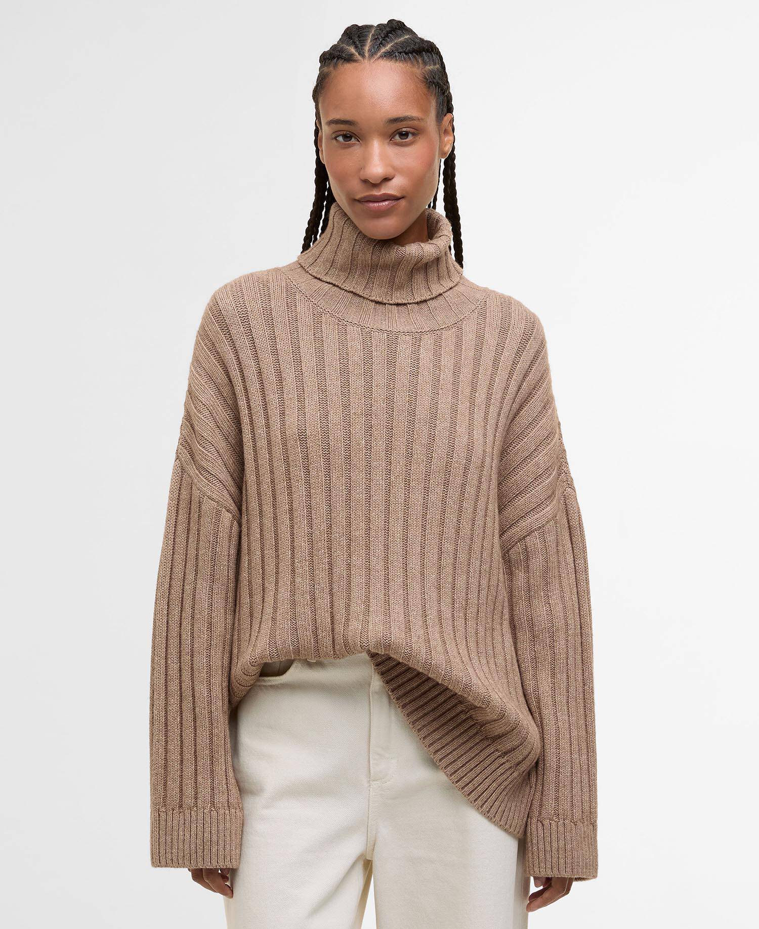 Maeve Rollneck Jumper Fawn image number 0