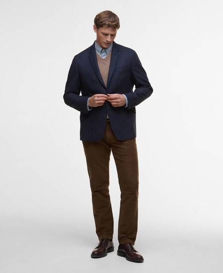 Blazer Godfrey Moons Shetland Navy Blazer Godfrey Moons Shetland Navy