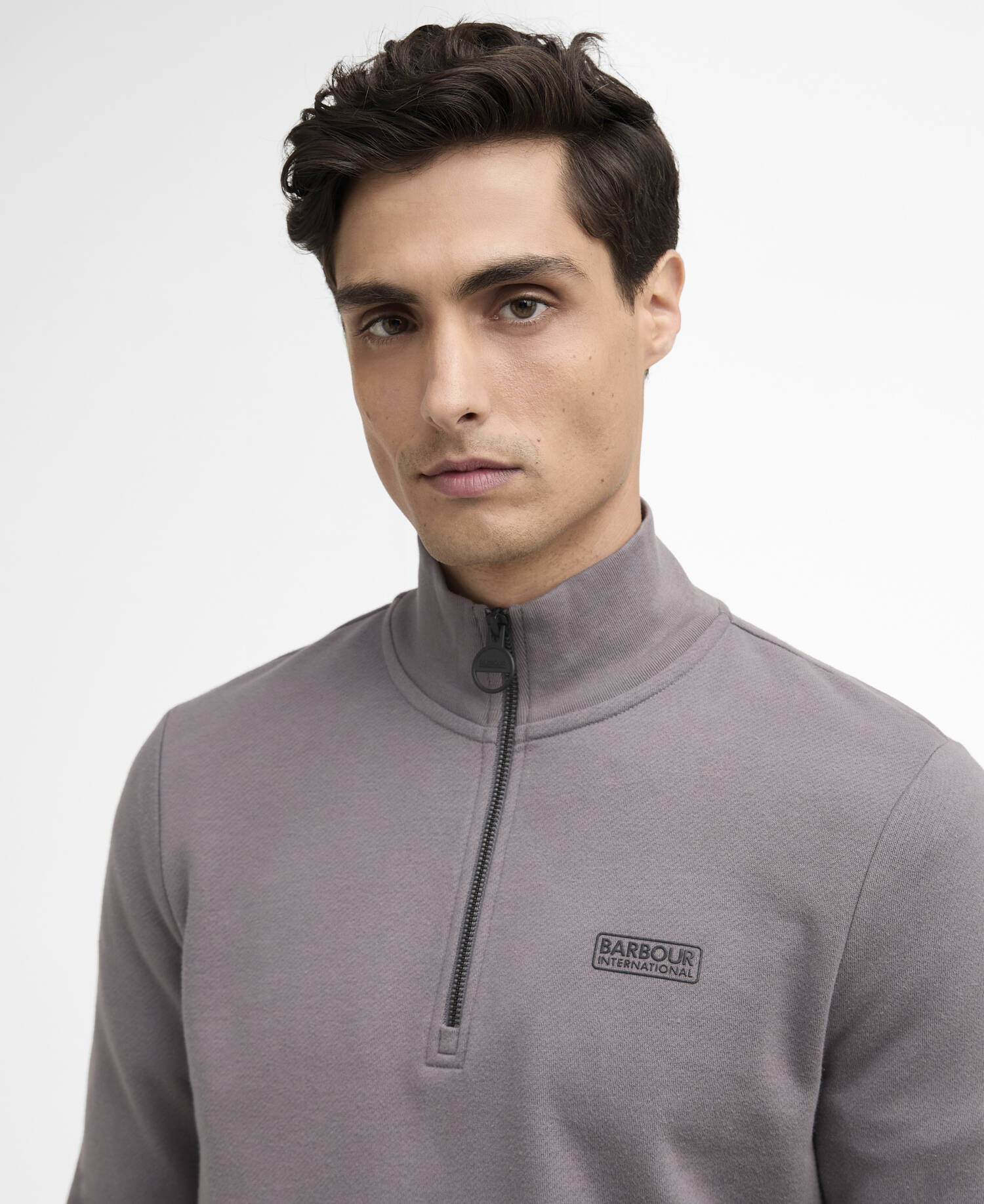Essential Quarter-Zip Sweatshirt Aluminium image number 3