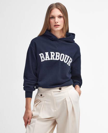 Northumberland Hoodie Navy-White