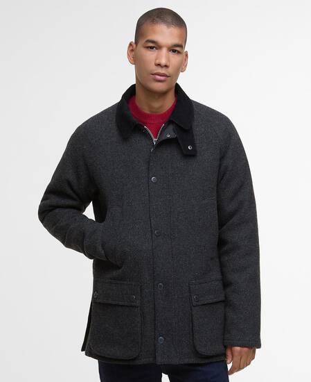 Bedale Wool Jacket Dark Grey Marl/Tartan Tbc