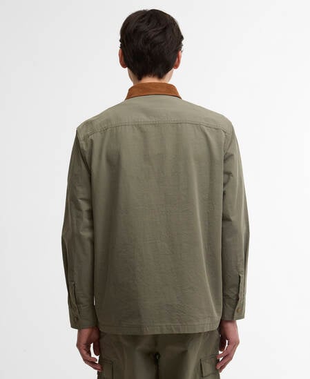 Spey Poplin Overshirt Archive Olive