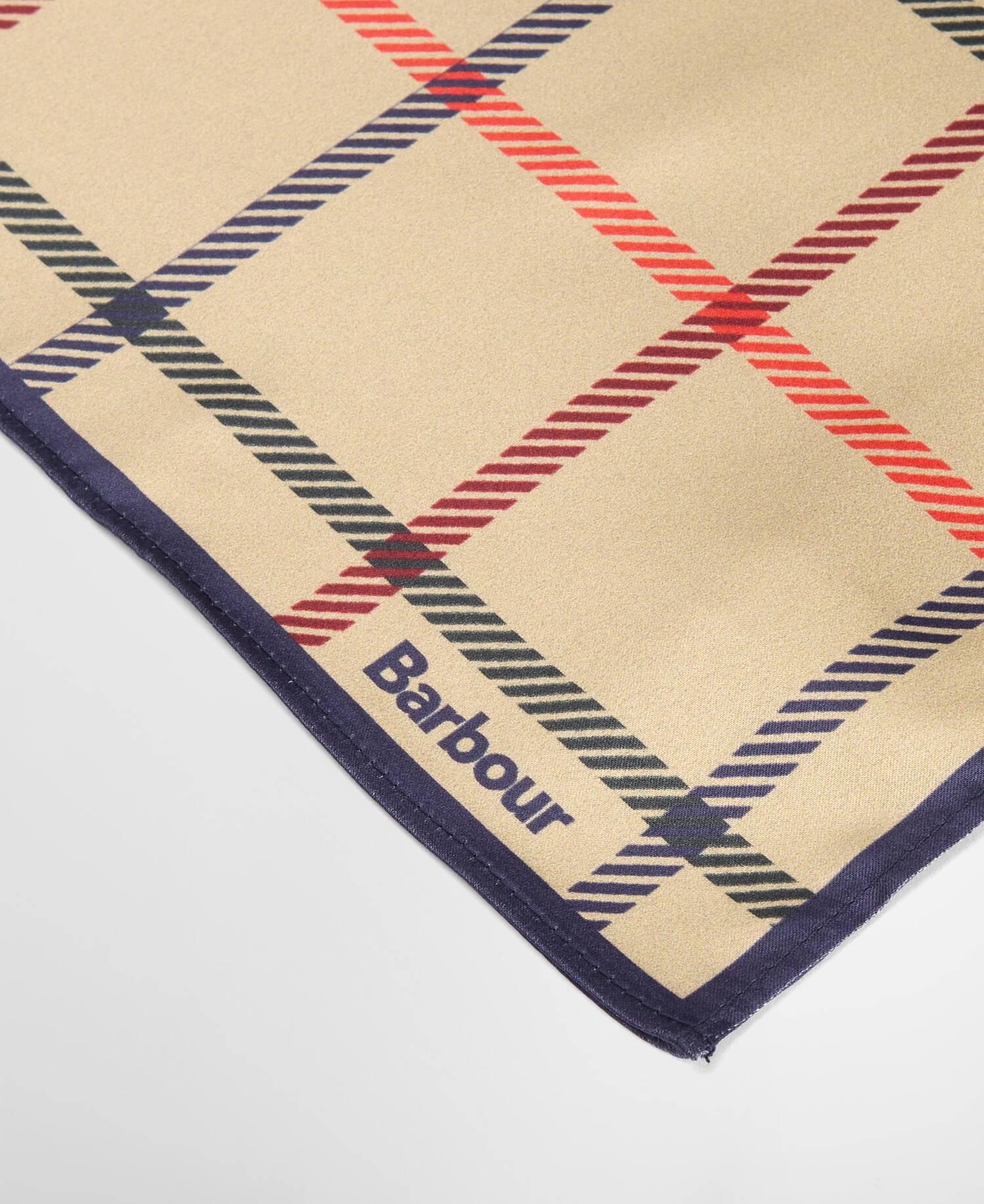 Mackworth Head Scarf Beige Tattersall image number 2