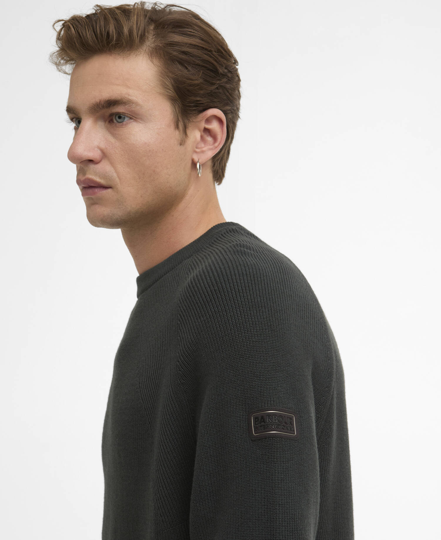 Monmouth Crew Neck Jumper Forest River image number 3
