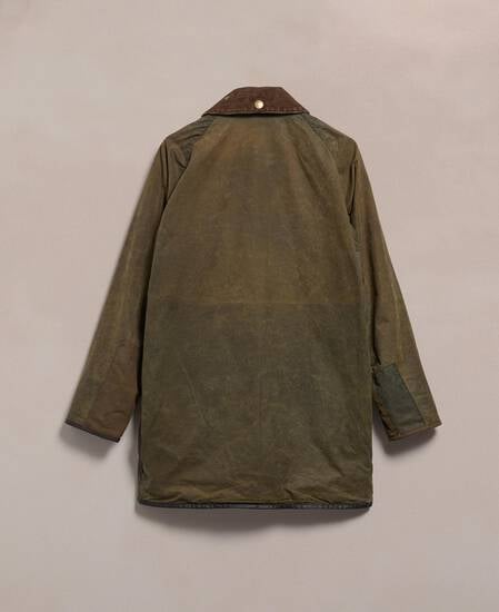 Barbour Re-loved Men's Beaufort Waxed Jacket - Size 36 Olive
