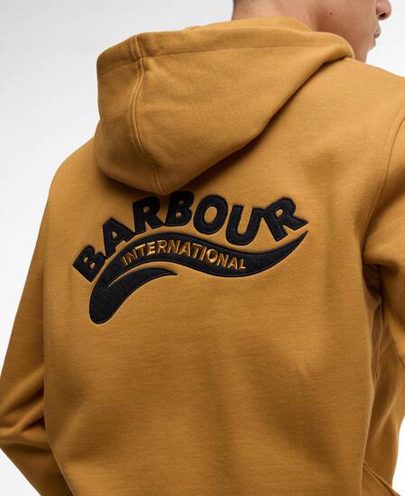 Felpa con cappuccio e chiusura a zip Donnington Shaded Mustard