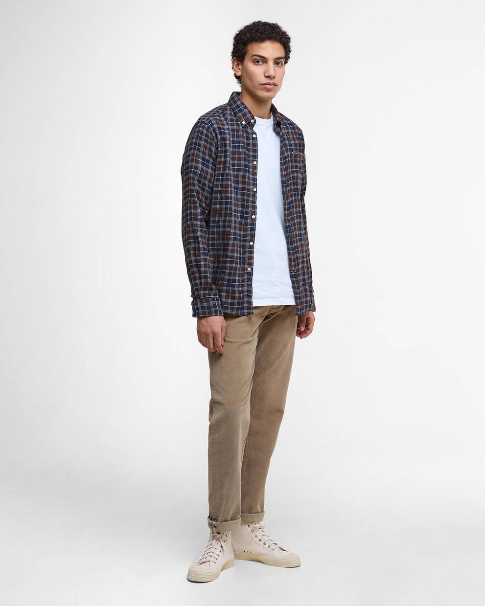 Stretch Cord Tailored Trousers