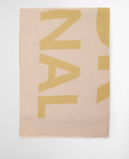 Milla Logo Wrap Scarf Jasmine/Burnished Gold