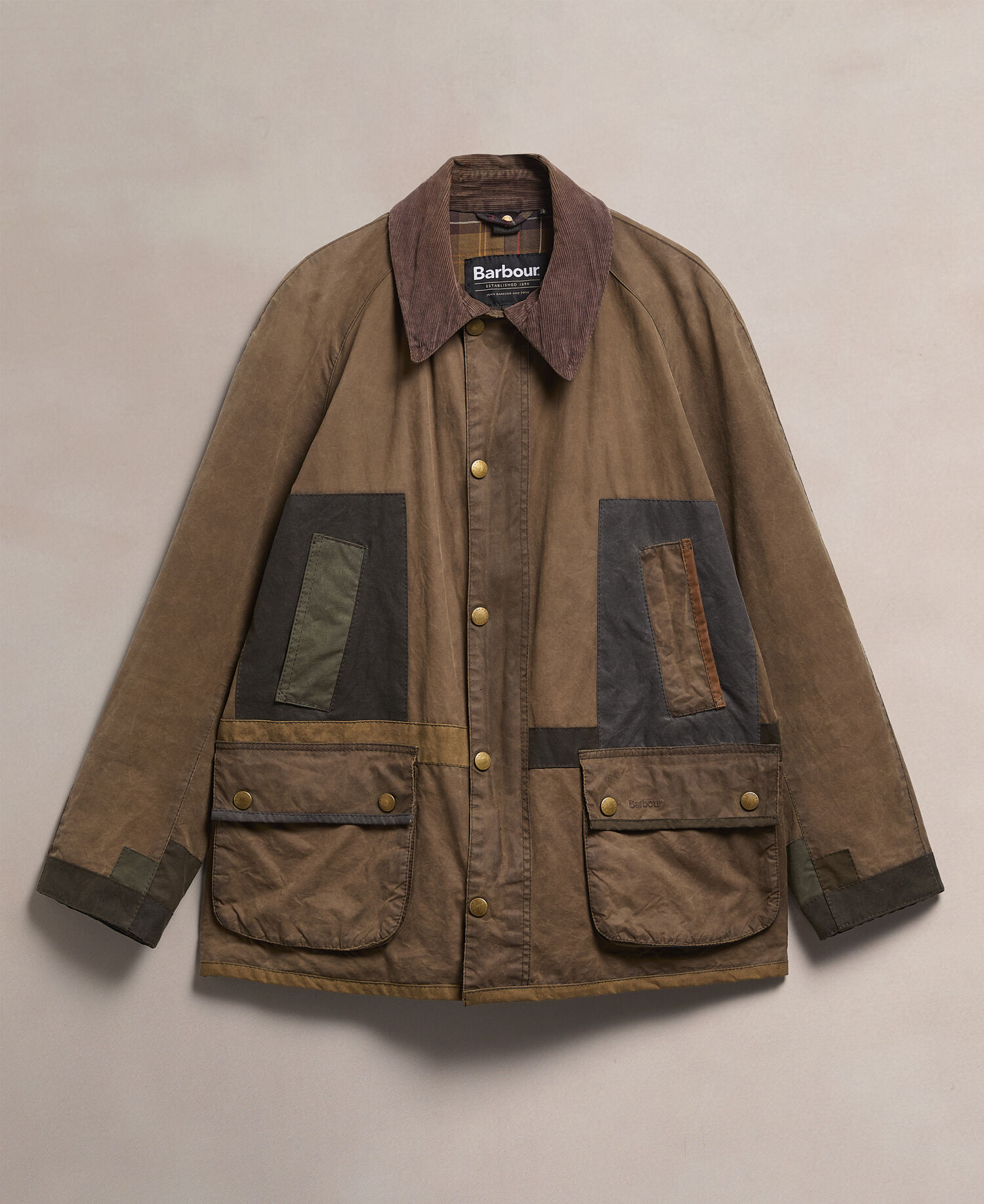 Barbour Re-Loved Men's Ashby Waxed Jacket - Size XL Olive