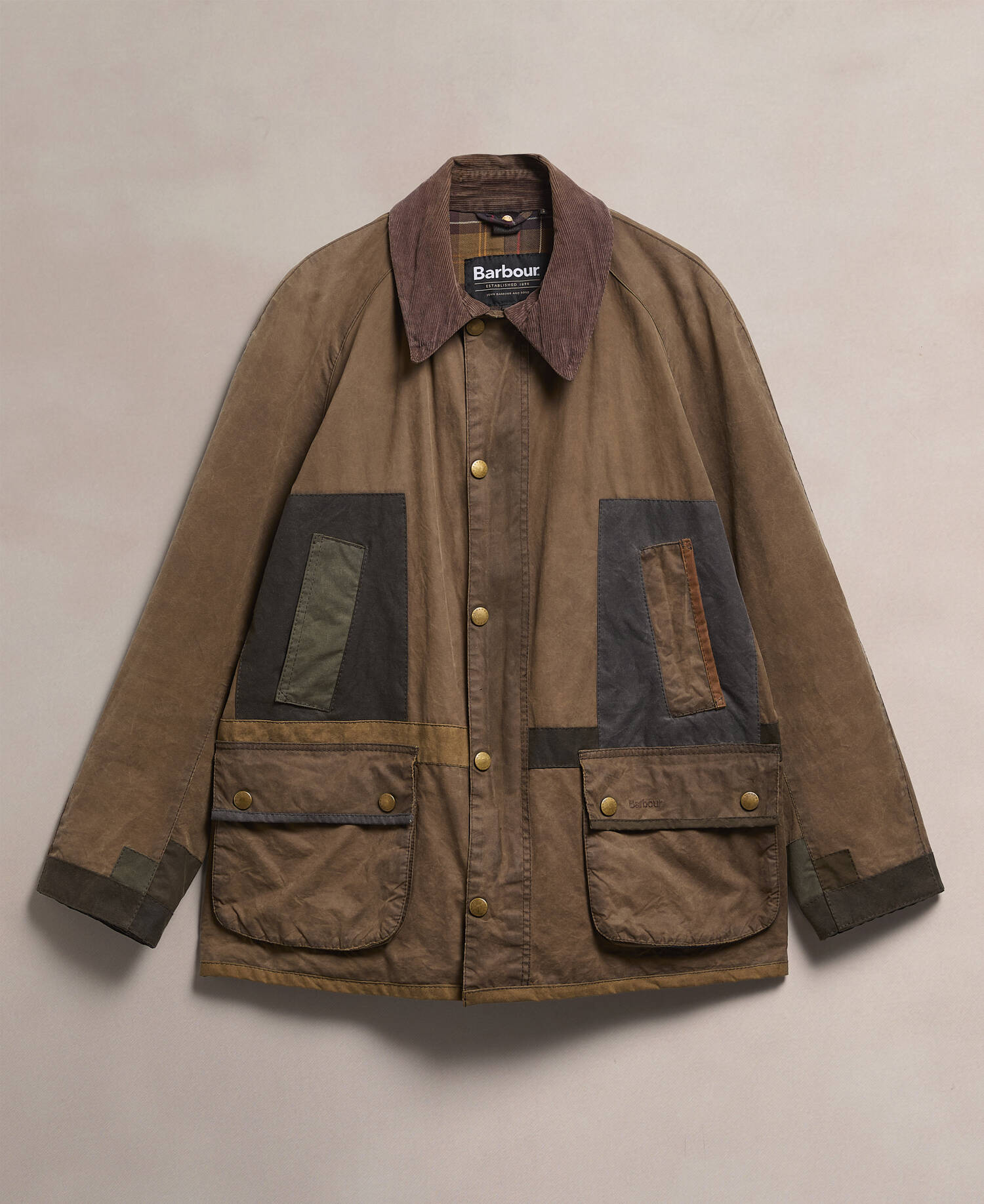 Barbour Re-Loved Men's Ashby Waxed Jacket - Size XL Olive image number 0