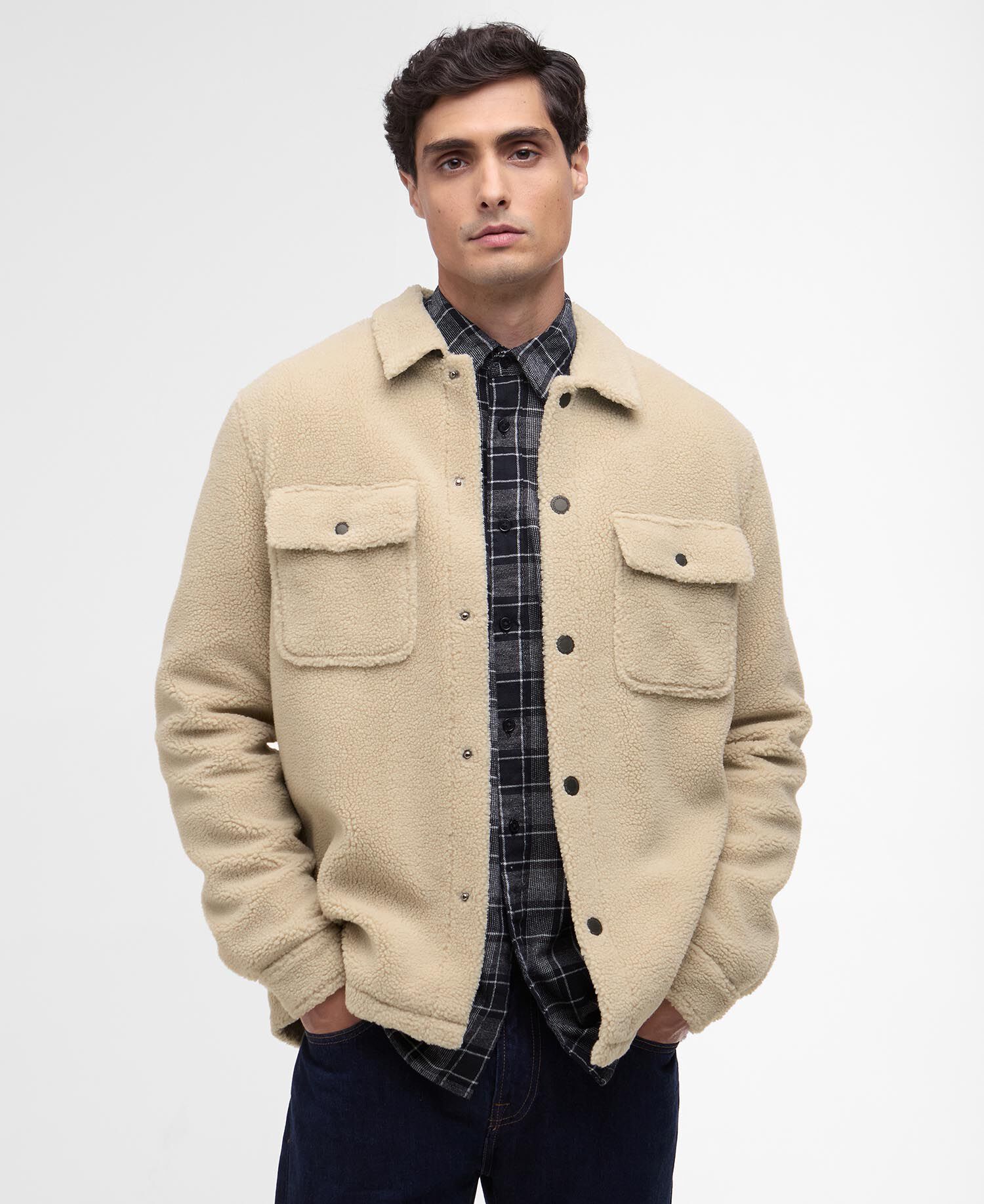 Trident Borg Fleece Overshirt Mist