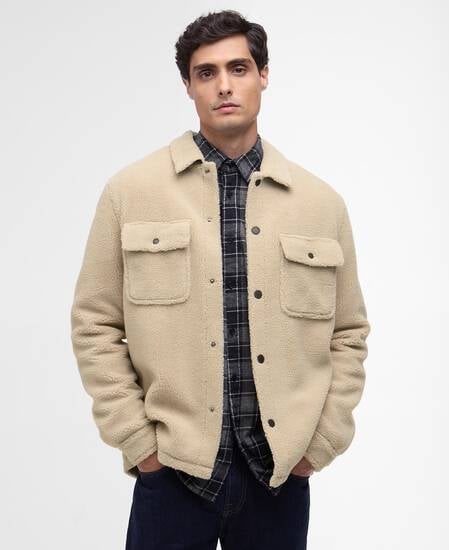 Overshirt in pile sherpa Trident Mist