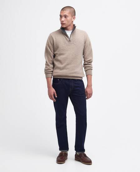 Nelson Essential Half-Zip Jumper Stone