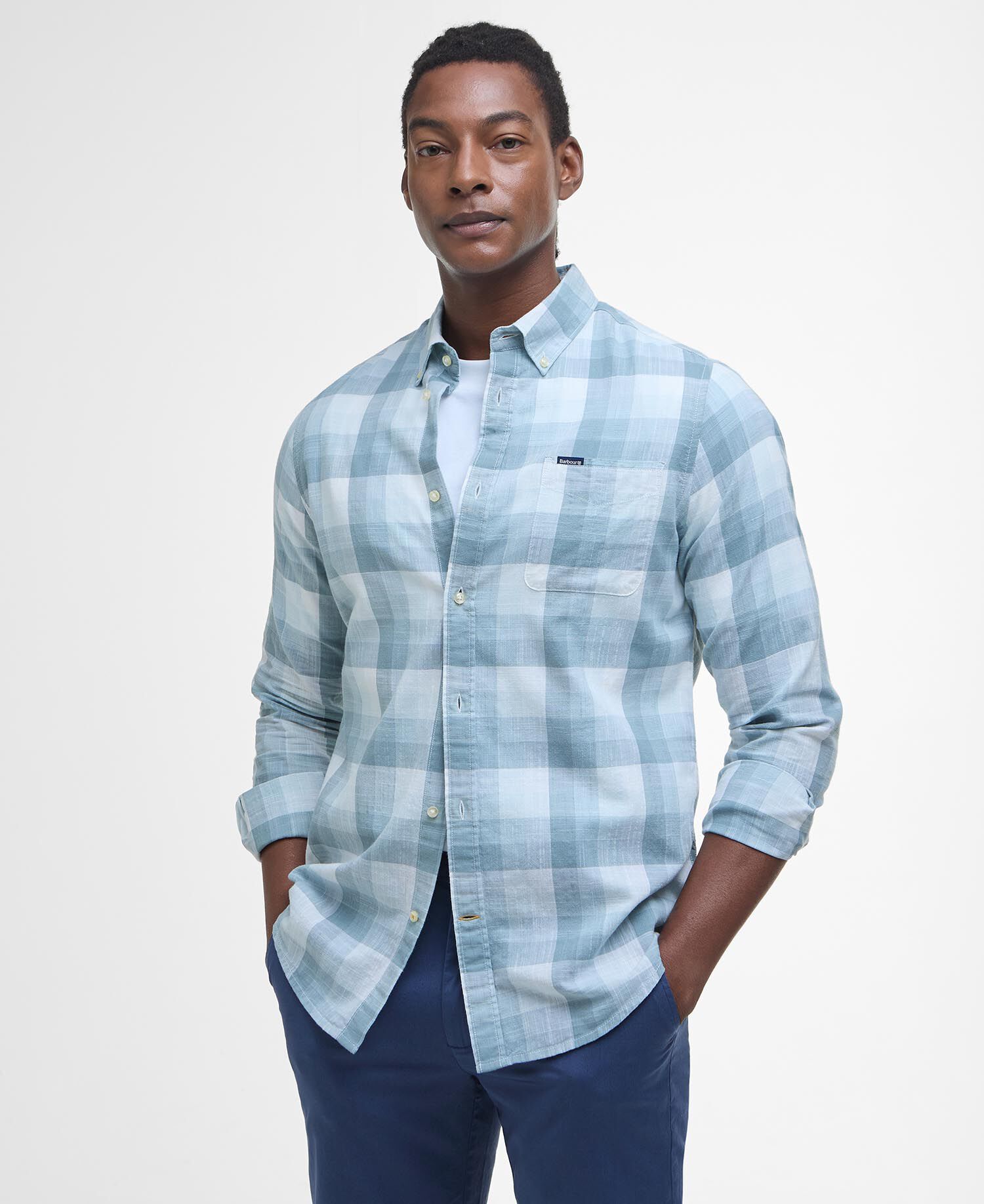 Hillroad Tailored Long-Sleeved Shirt Vintage Teal