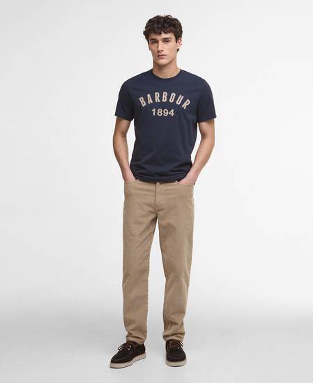 T-shirt con stampa Hollins Navy T-shirt con stampa Hollins Navy