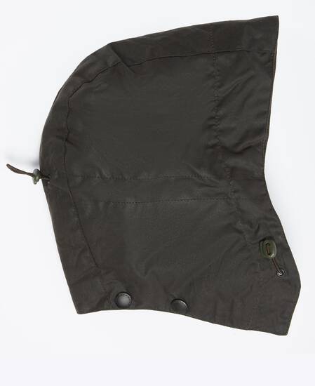 Waxed Storm Hood Olive