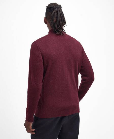 Essential Tisbury Half-Zip Jumper Ruby