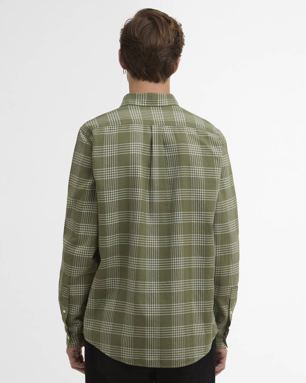 Heanes Waffle Check Long-Sleeved Shirt