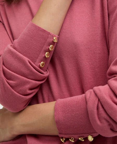 Clover Crew-Neck Jumper Wildberry